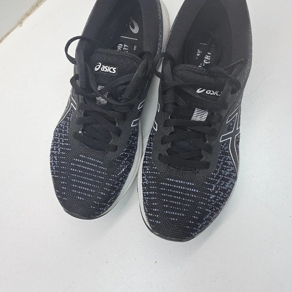 Asics Gel-Pulse 12 Womens Running Shoes Black White 1012A870 Size 8.5